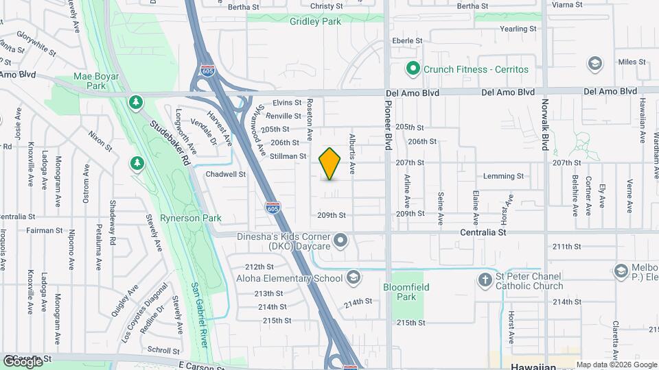 11624 208th St Map and Location Details