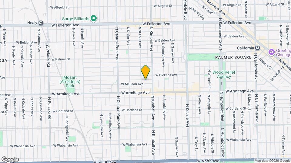3422 W McLean Ave, Unit 3 Map and Location Details