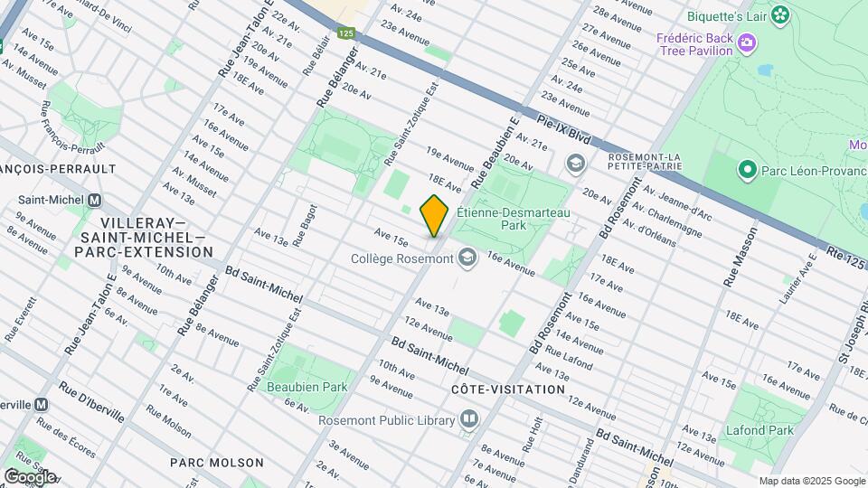 3601-3611 Beaubien Rue E Map and Location Details