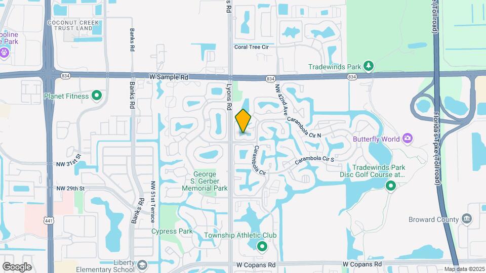 3687 Carambola Cir N Map and Location Details