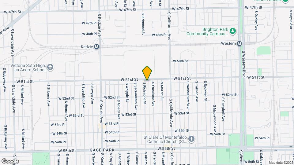 5109 S Richmond St Map and Location Details