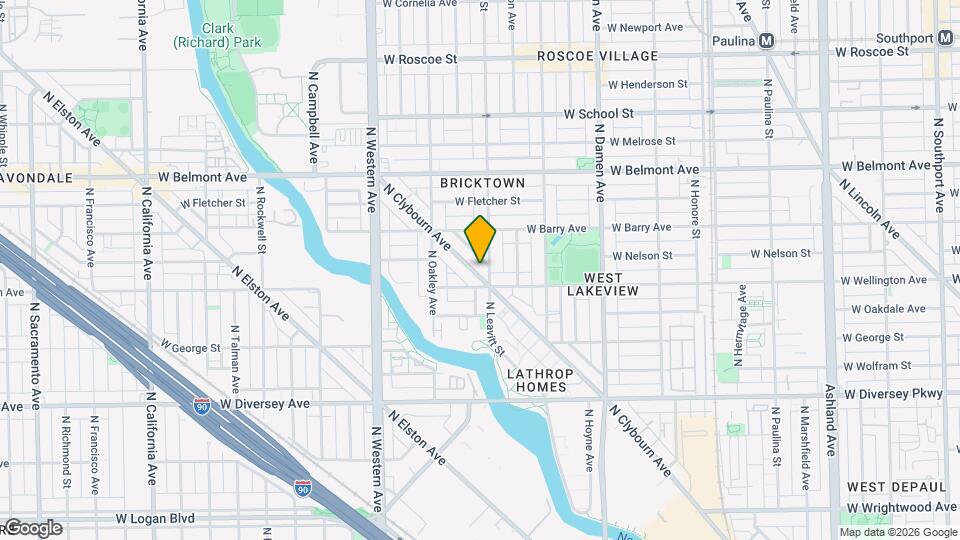 3013 N Clybourn Ave Map and Location Details