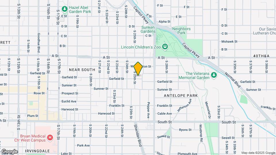 2520 Garfield St Map and Location Details