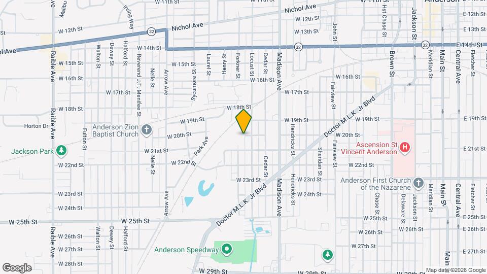 1219 W 20th St Map and Location Details
