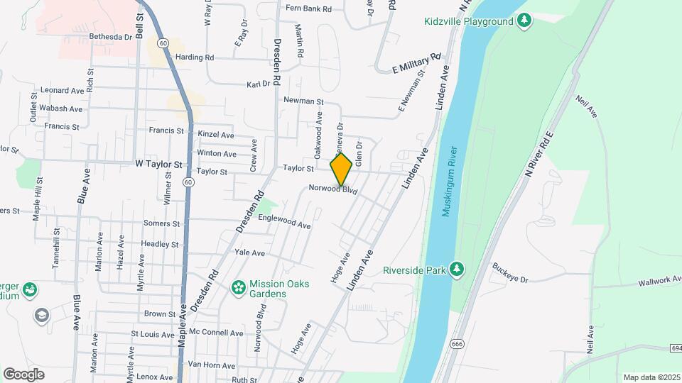 2128 Norwood Blvd Map and Location Details