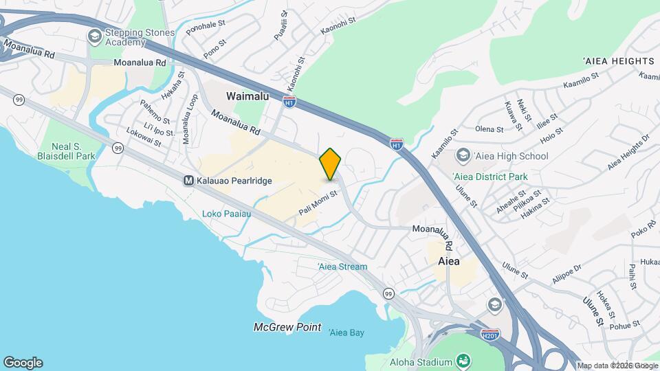 98-650 Moanalua Rd Map and Location Details