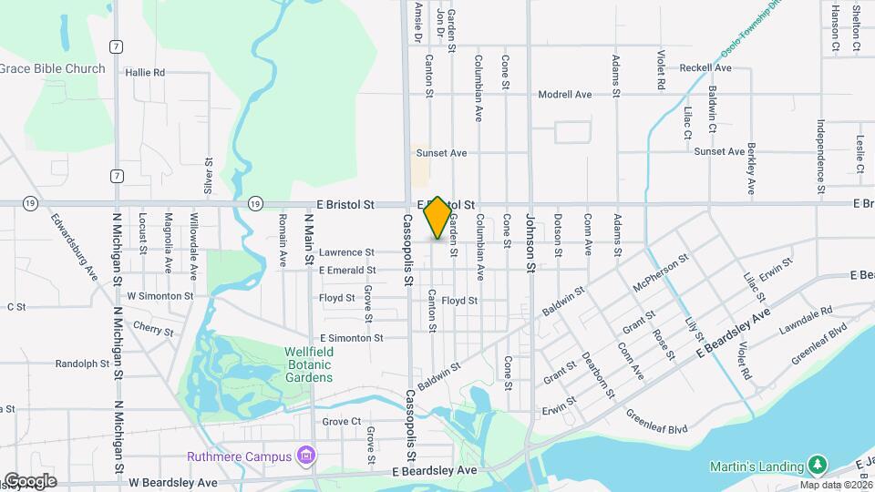 1324 Canton St Map and Location Details