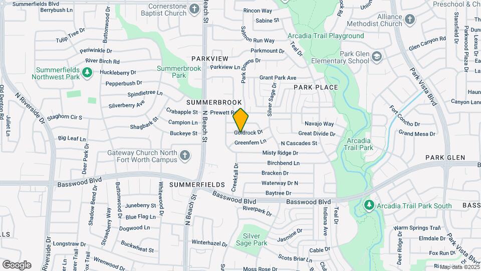 4624 Goldrock Dr Map and Location Details