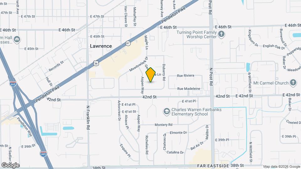 8501 Athens Ct Map and Location Details