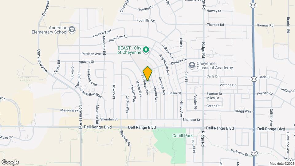 5033 Pineridge Ave Map and Location Details