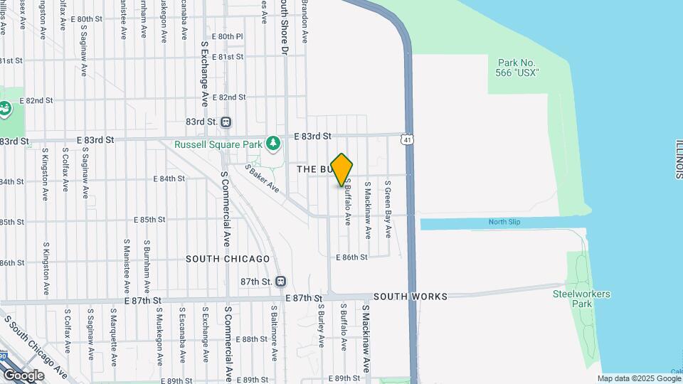 8422 S Buffalo Ave Map and Location Details