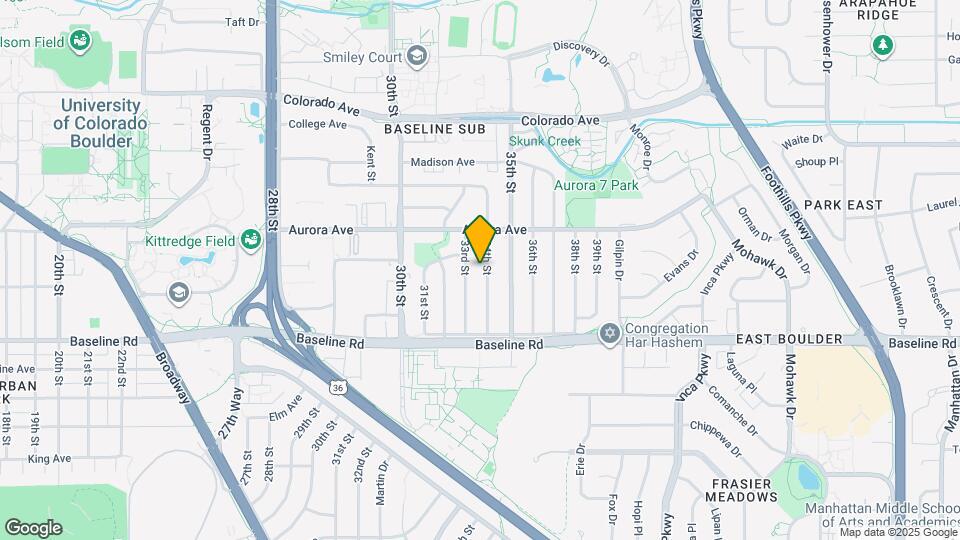 825 34th St Map and Location Details