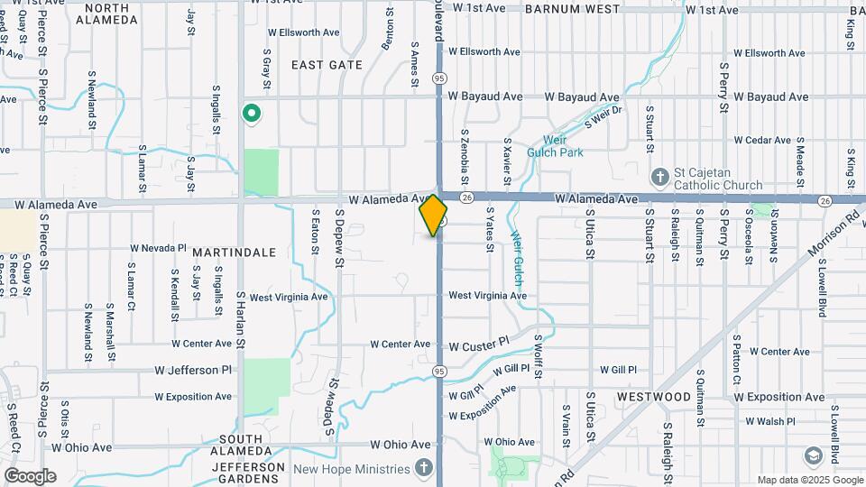 405 S Sheridan Blvd Map and Location Details