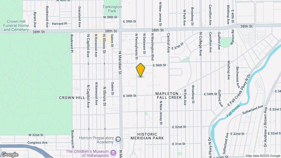 3513 N Pennsylvania St Map and Location Details