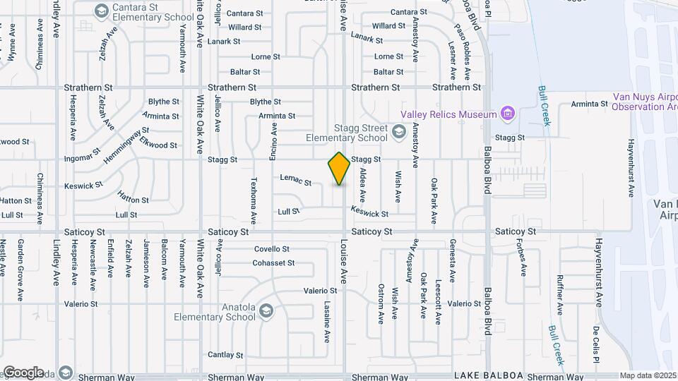 7707 Louise Ave Mapa y Detalles de la Ubicación