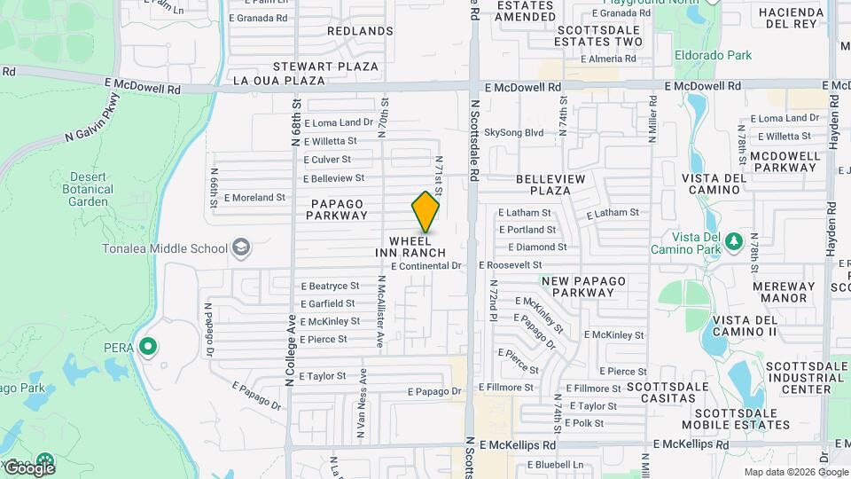 1063 N 70th Way Map and Location Details