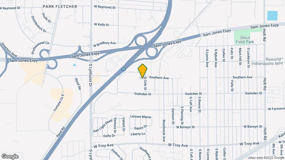 2608 S Cole St Map and Location Details