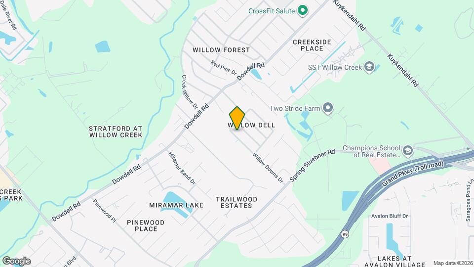 22022 Willow Downs Dr Map and Location Details