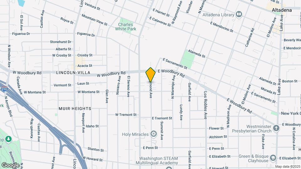 2115 N Raymond Ave Map and Location Details