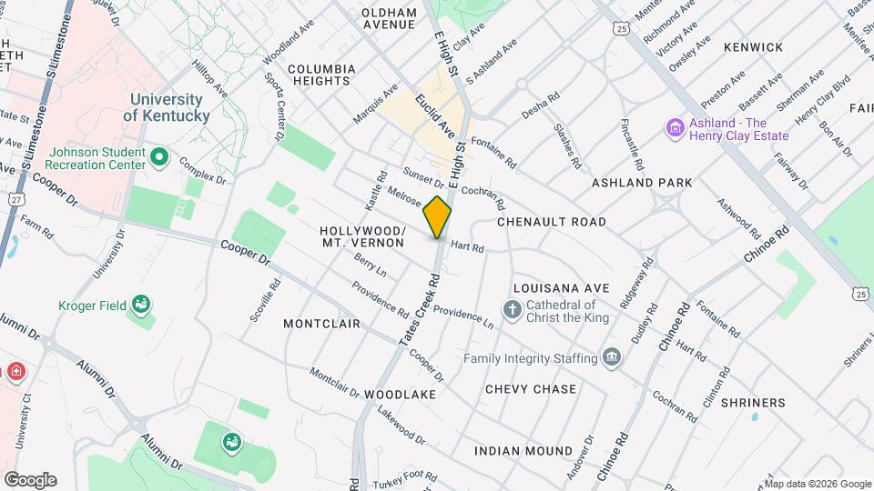 1102 Tates Creek Rd Map and Location Details