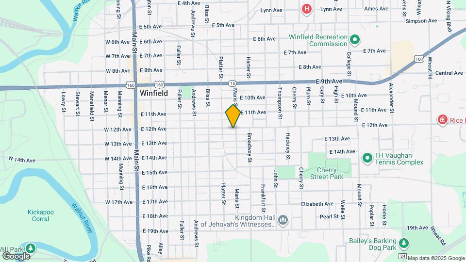 721 E 12th Ave Map and Location Details