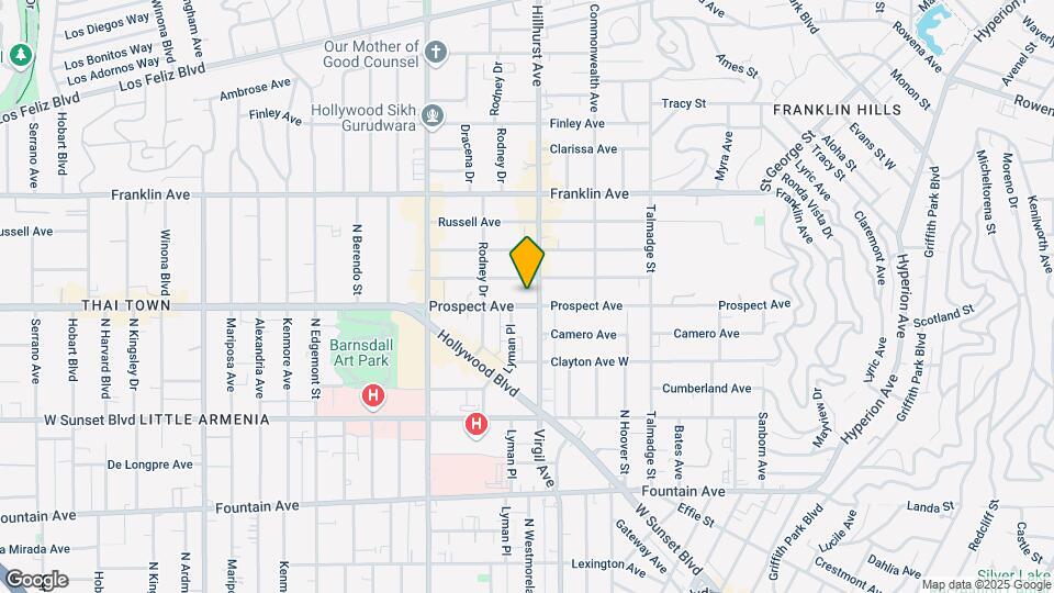 4511 Prospect Ave Map and Location Details