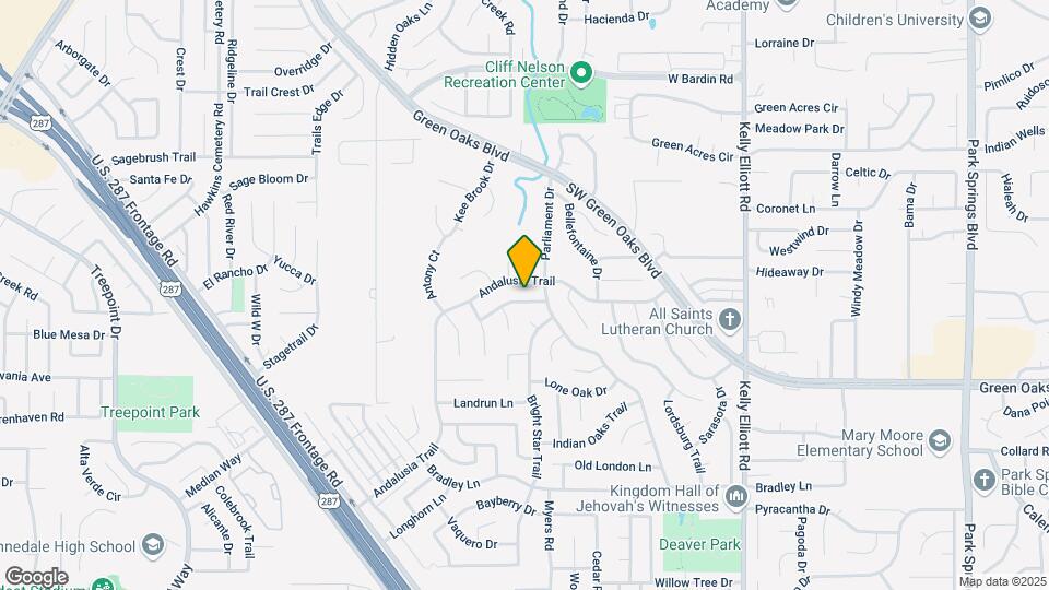 4707 Burning Springs Dr Map and Location Details
