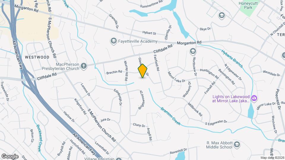 320 Glenburney Dr Map and Location Details