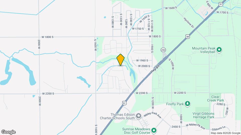 1428 W Creekside Dr Map and Location Details