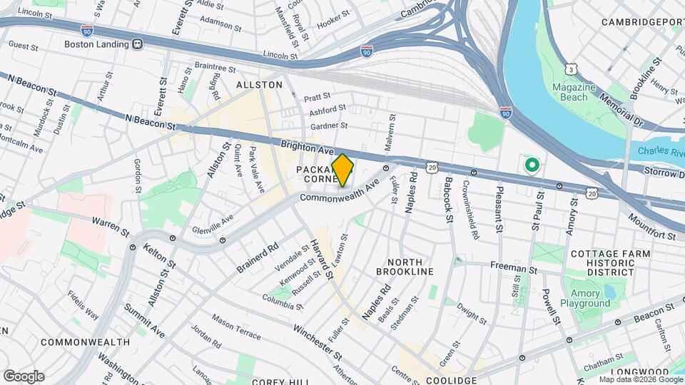 1163 Commonwealth Ave Map and Location Details