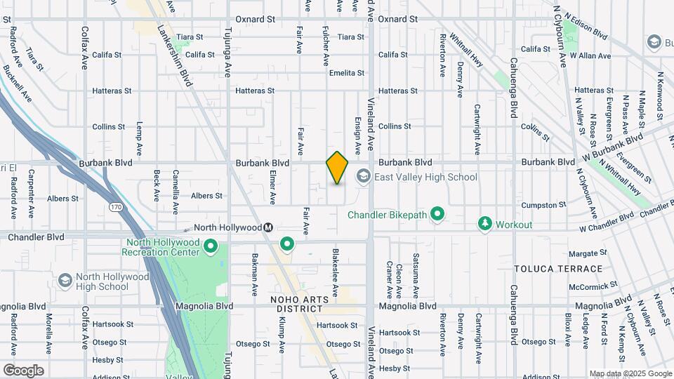 5525 Case Ave Map and Location Details