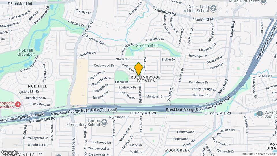 2126 Rockwood Dr Map and Location Details