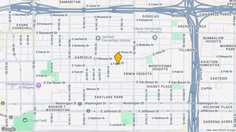 1435 East Taylor St Mapa y Detalles de la Ubicación