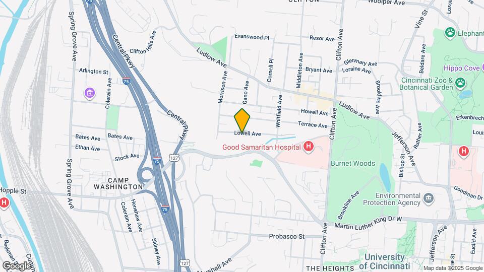 559 Lowell Ave Map and Location Details