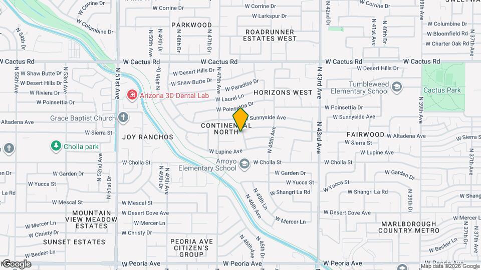 11460 N 46th Ave Map and Location Details