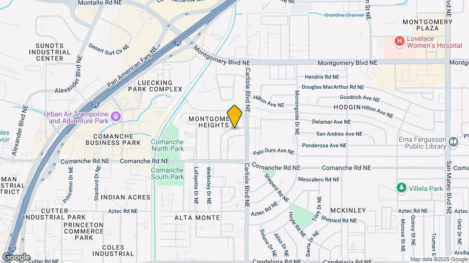 3504 San Andres Dr NE Map and Location Details
