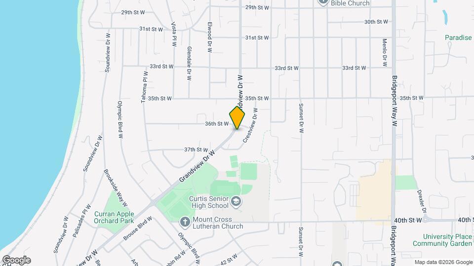 3613 Grandview Dr W Map and Location Details