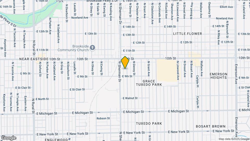 924 N Bradley Ave Mapa y Detalles de la Ubicación