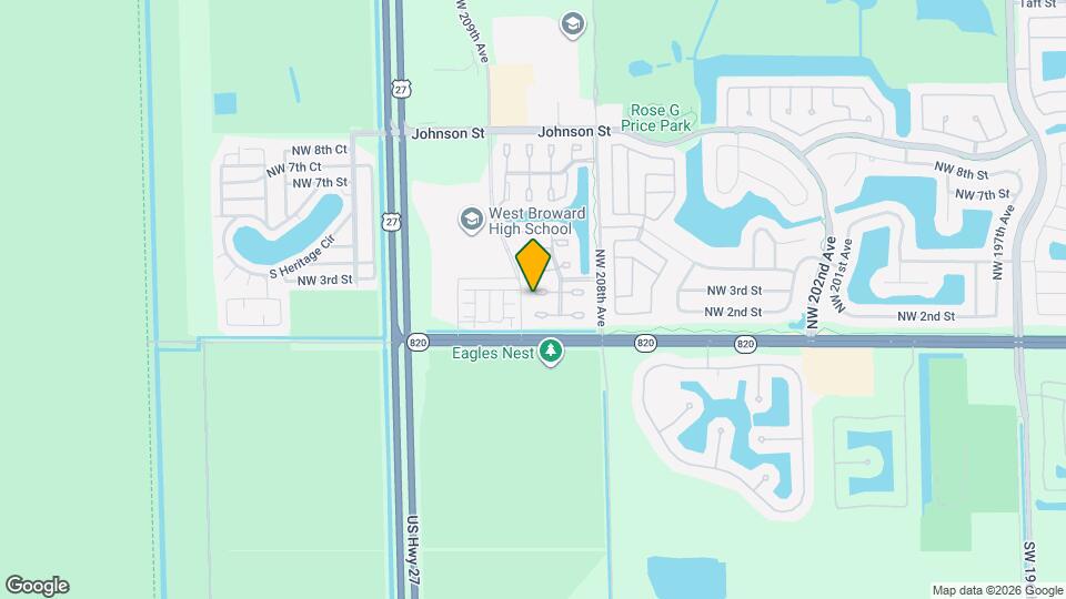 20874 NW 2nd St Map and Location Details