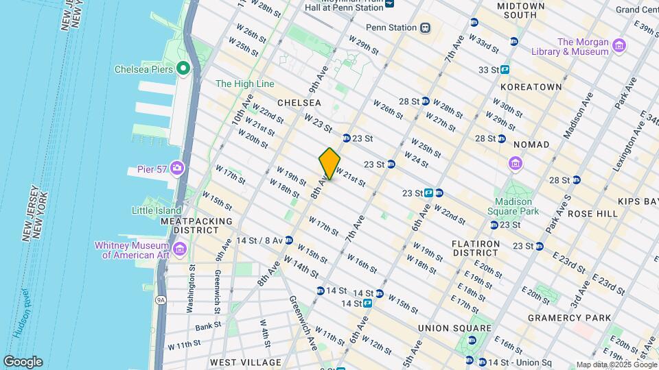 252 W 20th St Map and Location Details