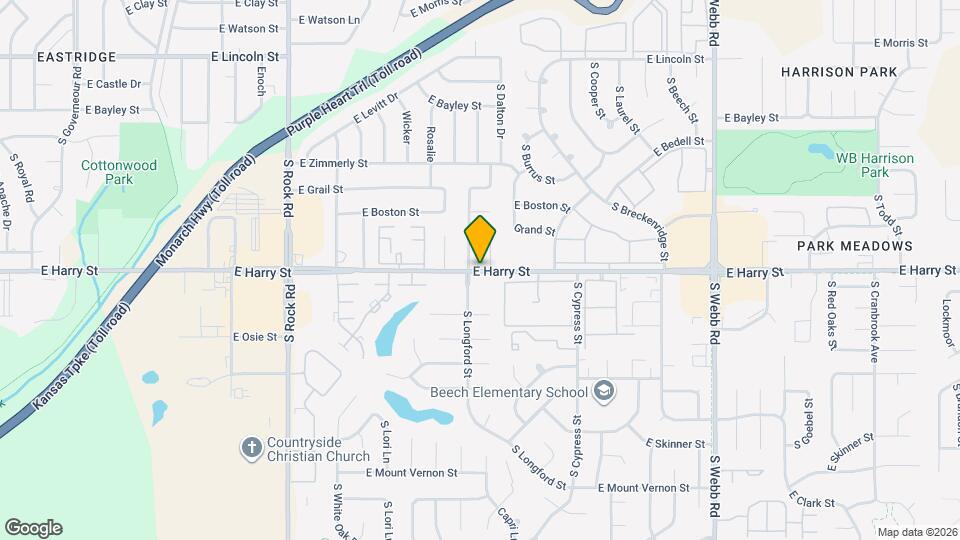 8726 E Harry St Map and Location Details