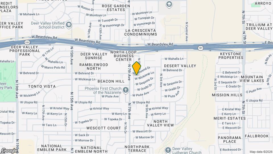 602 W Wickieup Ln Map and Location Details