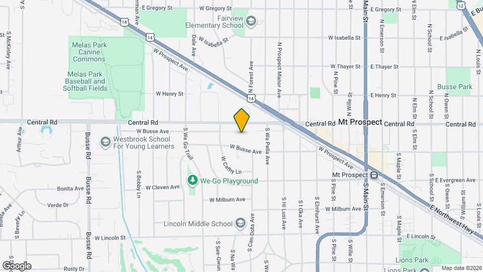 709 Central Rd Map and Location Details