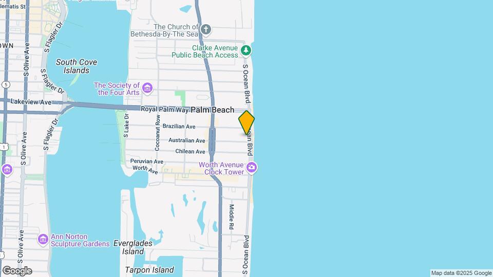 340 S Ocean Blvd Map and Location Details