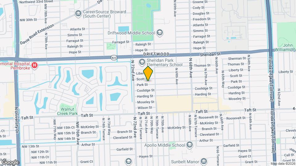 7101 Park St Map and Location Details