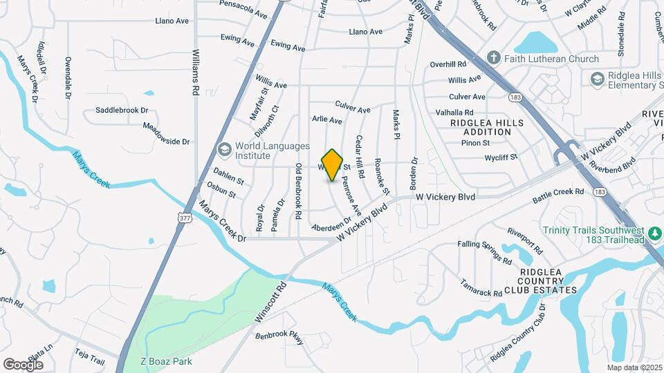 5021 Gilbert Dr Map and Location Details