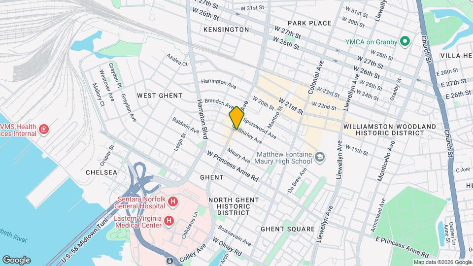 751 Shirley Ave Map and Location Details