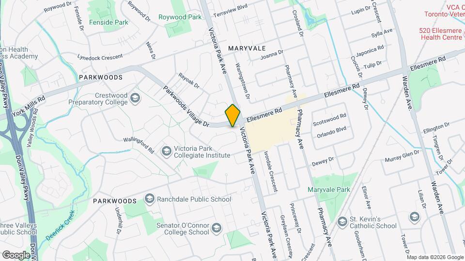 52 Pinemore Crescent Map and Location Details