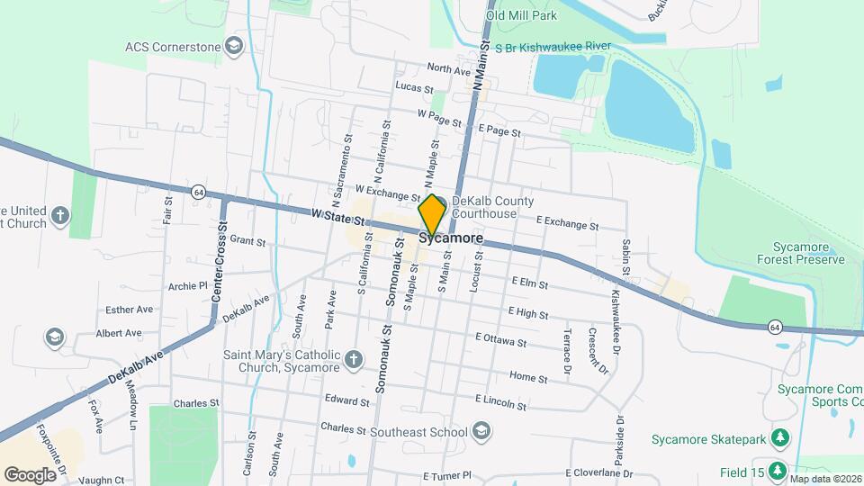 134 W State St Map and Location Details