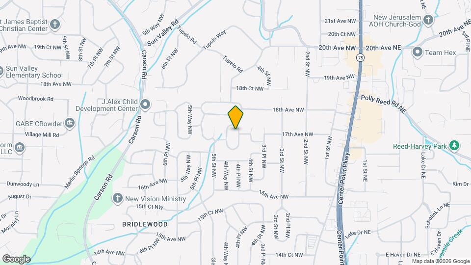 1700 4th Pl NW Map and Location Details